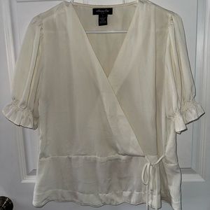Anna Cai | Ivory blouse size large
